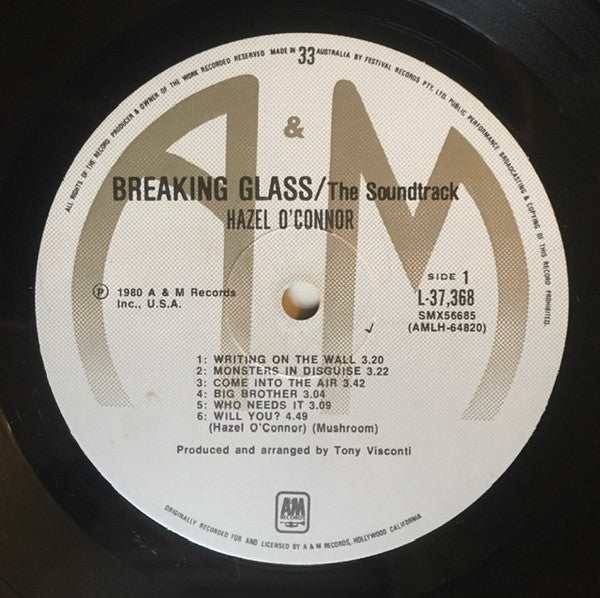 Hazel O'Connor – Breaking Glass LP vinyl record, image 5 of 6