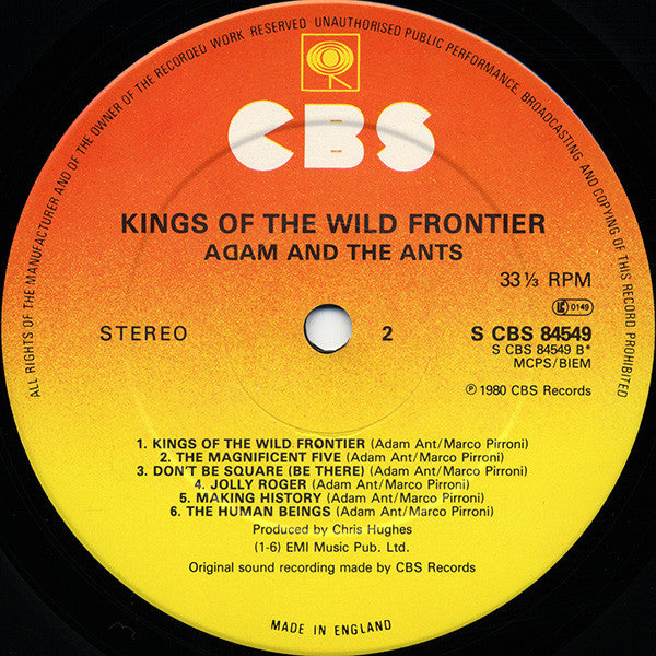 Adam And The Ants – Kings Of The Wild Frontier LP vinyl record, image 4 of 10
