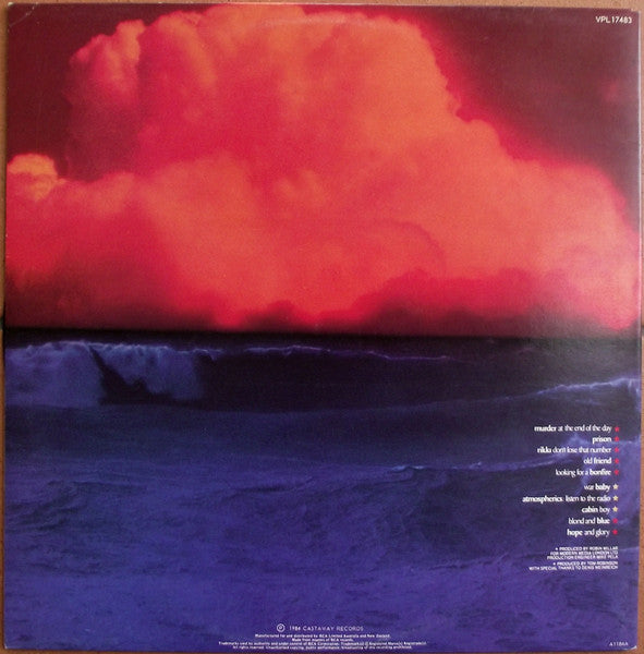 Tom Robinson – Hope And Glory LP vinyl record, image 2 of 4