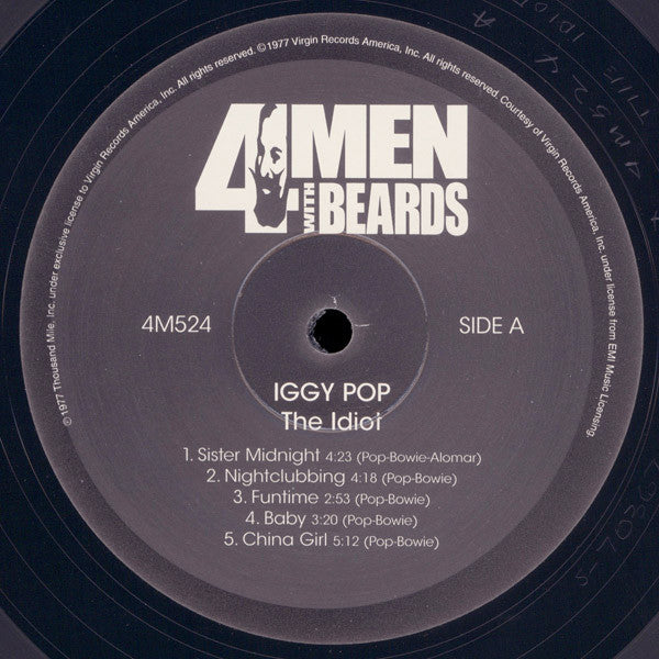 Iggy Pop – The Idiot LP vinyl record, image 4 of 5