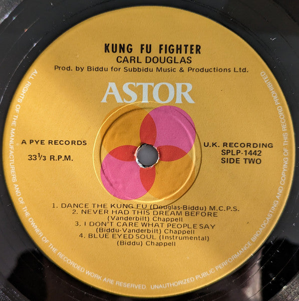 Carl Douglas – Kung Fu Fighter LP vinyl record, image 4 of 4