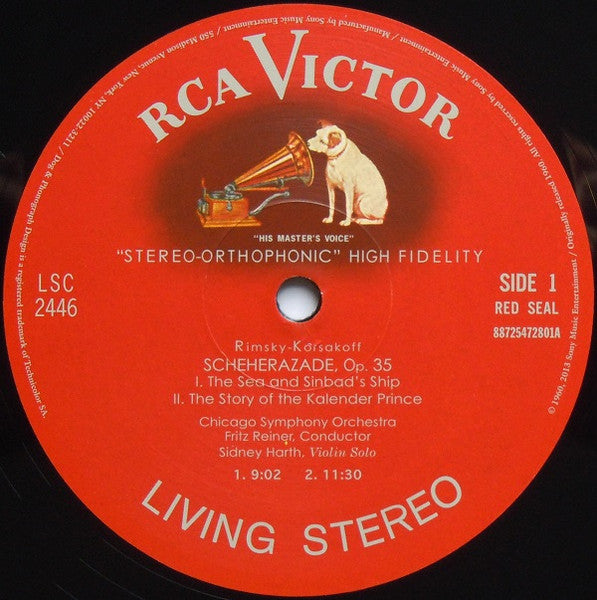 Nikolai Rimsky-Korsakov, Fritz Reiner, Chicago Symphony Orchestra – Scheherazade LP vinyl record, image 3 of 10