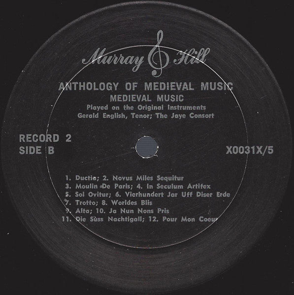 Various – Anthology Of Medieval Music (5xLP) LP vinyl record, image 6 of 10