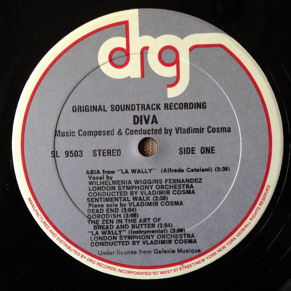 Vladimir Cosma – Diva (Original Soundtrack Recording) LP vinyl record, image 3 of 4