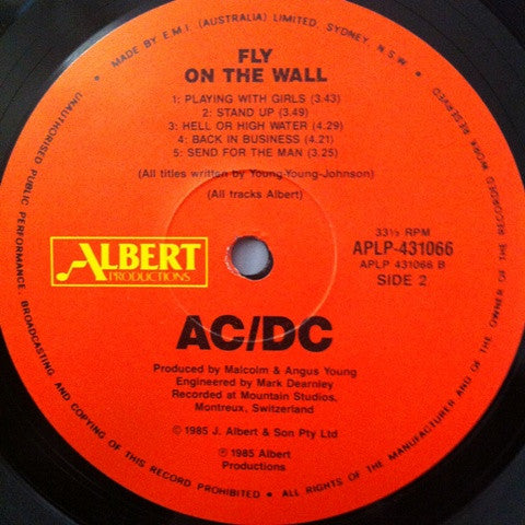 AC/DC – Fly On The Wall LP vinyl record, image 4 of 6