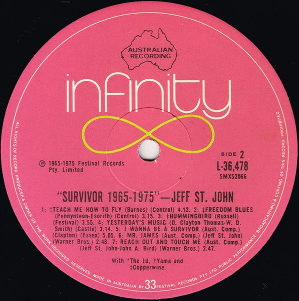 Jeff St. John – Survivor 1965-75 LP vinyl record, image 5 of 7