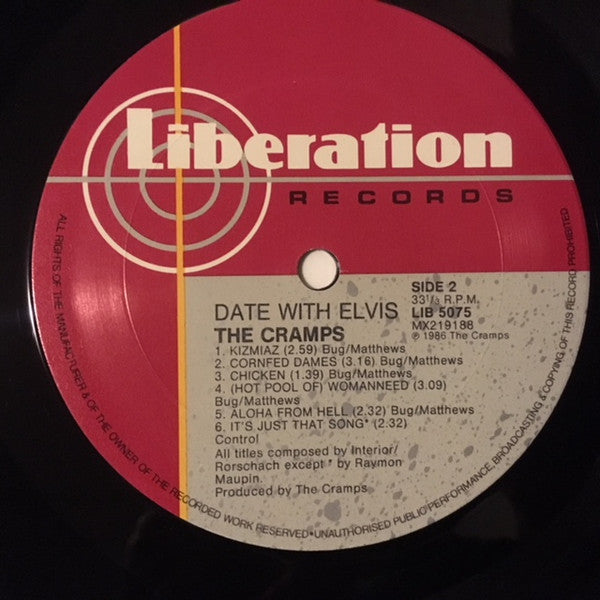The Cramps – A Date With Elvis LP vinyl record, image 4 of 6