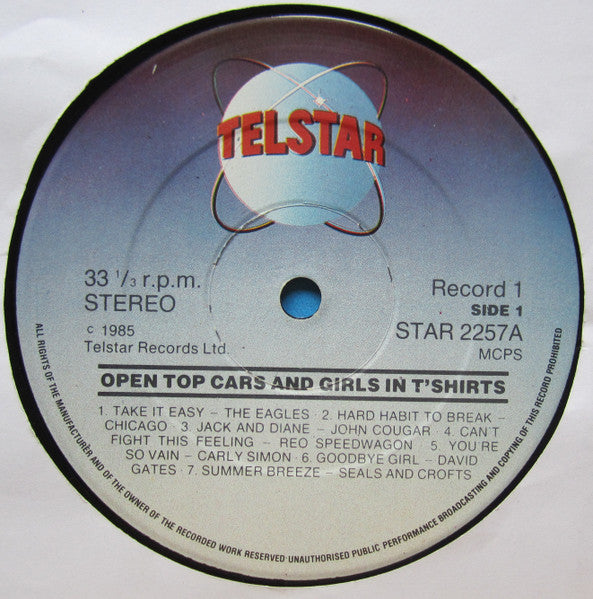 Various – Open Top Cars And Girls In T'Shirts (2xLP) LP vinyl record, image 6 of 9