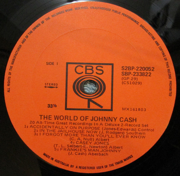 Johnny Cash – The World Of Johnny Cash (2xLP) LP vinyl record, image 3 of 4