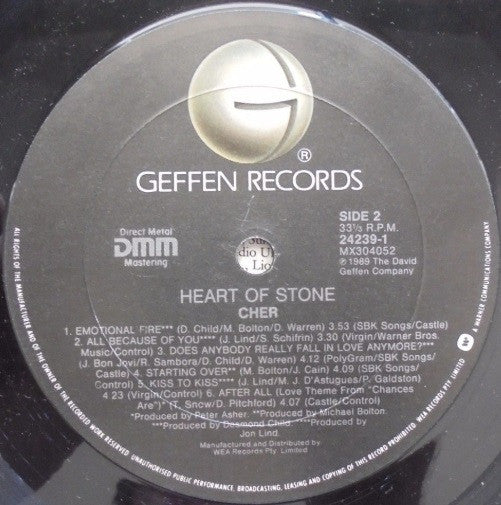 Cher – Heart Of Stone LP vinyl record, image 4 of 4