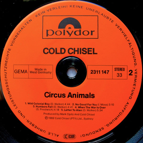 Cold Chisel – Circus Animals LP vinyl record, image 4 of 6