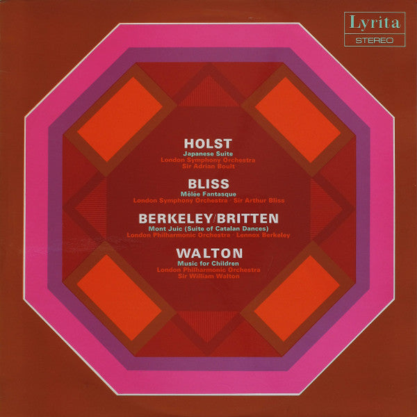 Gustav Holst, Arthur Bliss, Lennox Berkeley, Benjamin Britten, Sir William Walton – Japanese Suite / Mêlée Fantasque / Mont Juic (Suite Of Catalan Dances) / Music For Children LP vinyl record, image 1 of 4