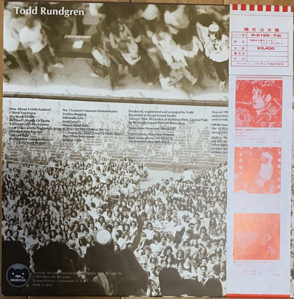 Todd Rundgren – Todd (2xLP) LP vinyl record, image 3 of 9