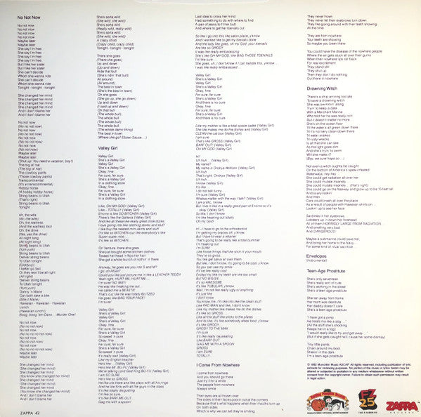 Frank Zappa – Ship Arriving Too Late To Save A Drowning Witch LP vinyl record, image 5 of 6