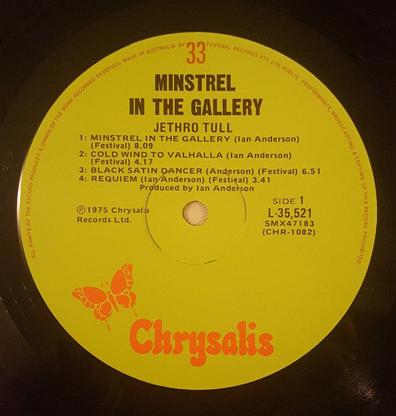 Jethro Tull – Minstrel In The Gallery LP vinyl record, image 5 of 6