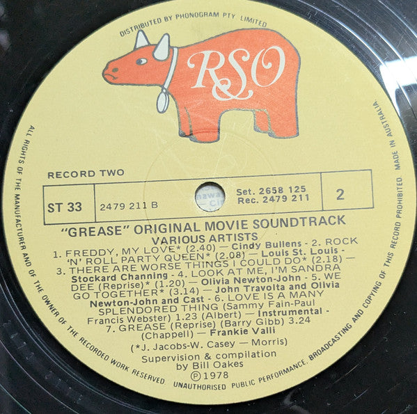 Various – Grease (The Original Soundtrack From The Motion Picture) (2xLP) LP vinyl record, image 9 of 9