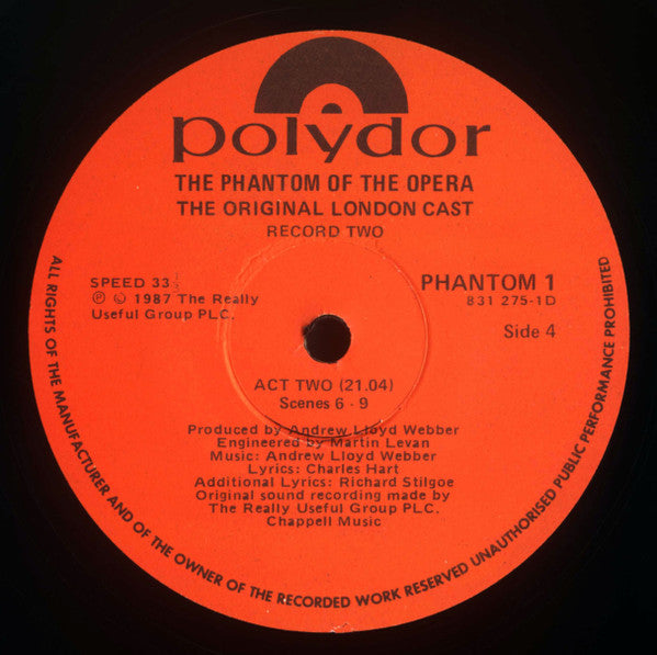 "The Phantom Of The Opera" Original London Cast – The Phantom Of The Opera (2xLP) LP vinyl record, image 8 of 8