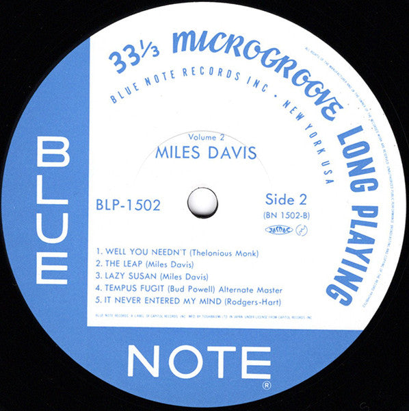 Miles Davis – Volume 2 LP vinyl record, image 6 of 6