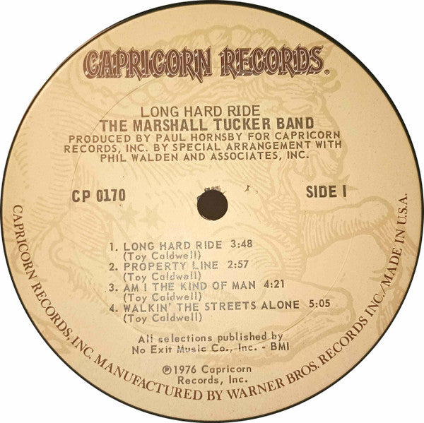 The Marshall Tucker Band – Long Hard Ride LP vinyl record, image 3 of 5