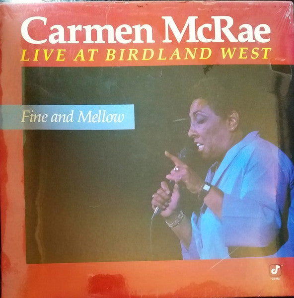 Carmen McRae – Fine And Mellow - Live At Birdland West LP vinyl record, image 1 of 2