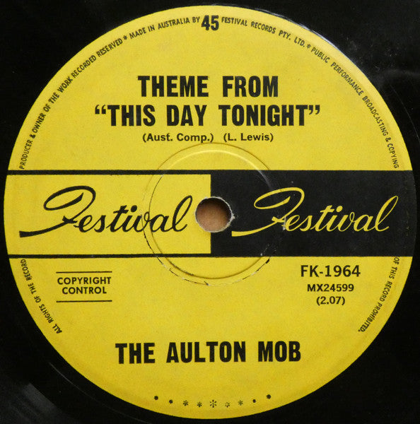 The Aulton Mob – Theme From "This Day Tonight" 7" vinyl record, image 2 of 3