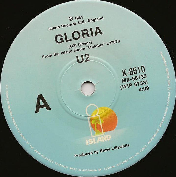 U2 – Gloria 7" vinyl record, image 3 of 5