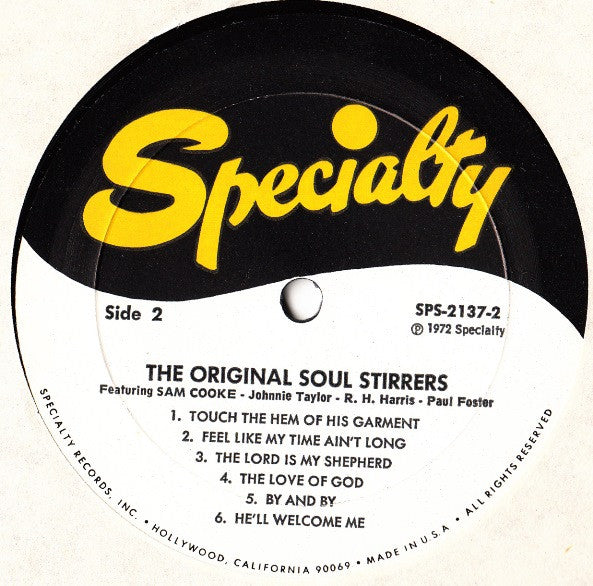 The Soul Stirrers – The Original Soul Stirrers Featuring Sam Cooke LP vinyl record, image 6 of 6