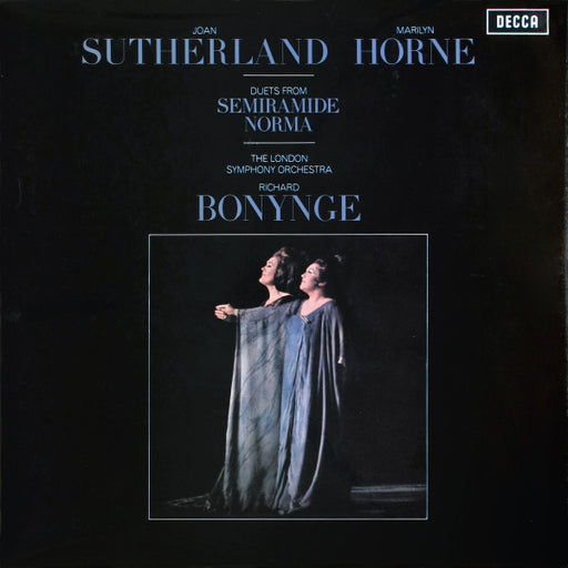Marilyn Horne, Joan Sutherland, London Symphony Orchestra, Richard Bonynge – Duets From Semiramide, Norma LP vinyl record, image 1 of 4
