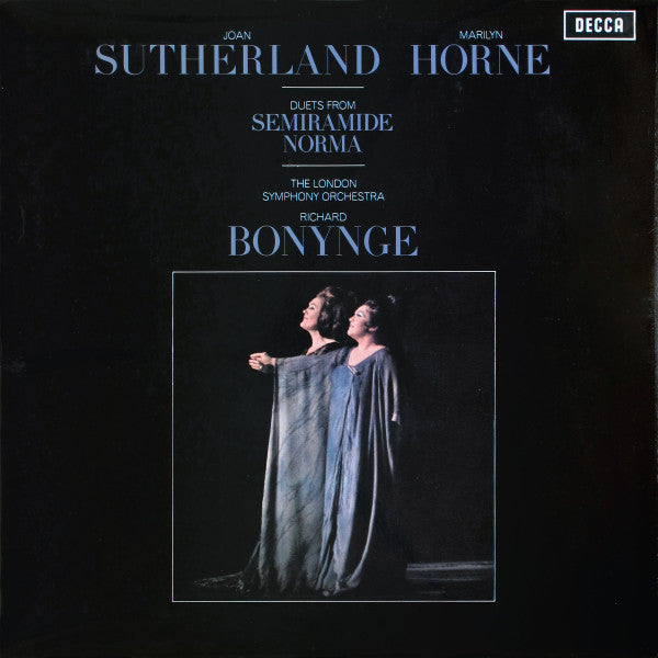 Marilyn Horne, Joan Sutherland, London Symphony Orchestra, Richard Bonynge – Duets From Semiramide, Norma LP vinyl record, image 1 of 4