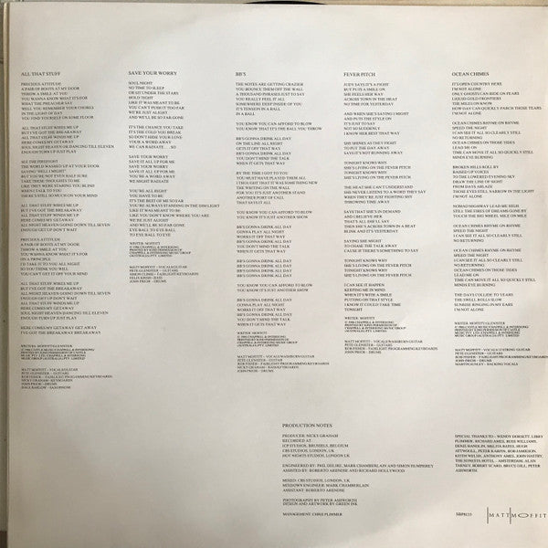 Matt Moffitt – As Little As A Look LP vinyl record, image 3 of 3