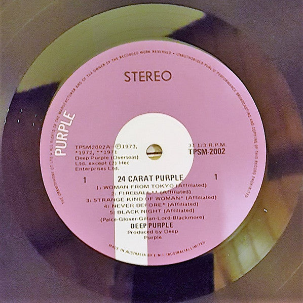 Deep Purple – 24 Carat Purple LP vinyl record, image 3 of 4