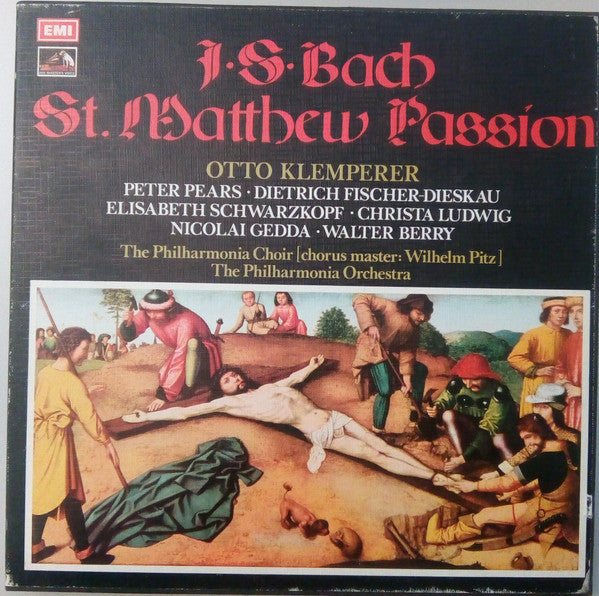 Johann Sebastian Bach, Philharmonia Orchestra, Philharmonia Chorus, Otto Klemperer – St Matthew Passion LP vinyl record, image 1 of 10