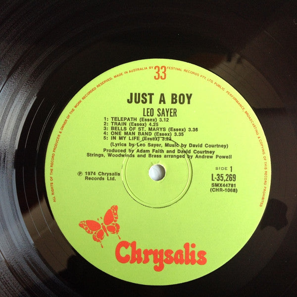Leo Sayer – Just A Boy LP vinyl record, image 3 of 9
