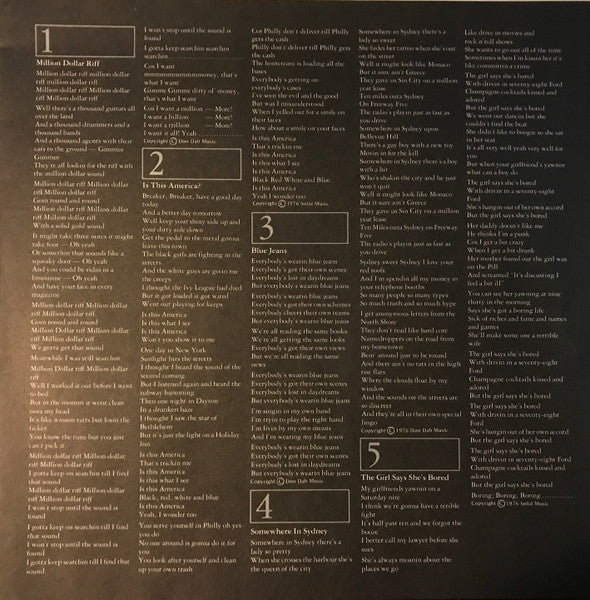 Skyhooks – Straight In A Gay Gay World LP vinyl record, image 8 of 10