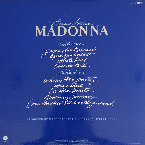 Madonna – True Blue LP vinyl record, image 3 of 8