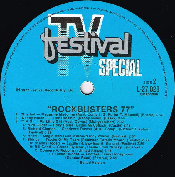 Various – Rockbusters '77 LP vinyl record, image 4 of 6