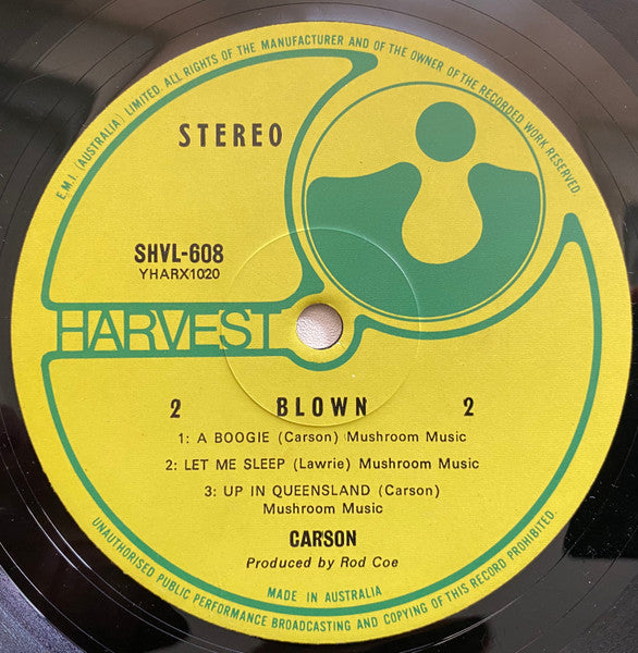 Carson – Blown LP vinyl record, image 4 of 4