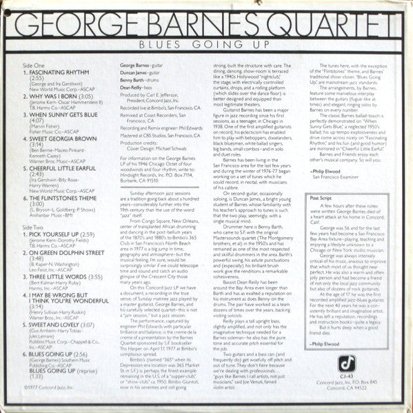 George Barnes Quartet – Blues Going Up LP vinyl record, image 2 of 7