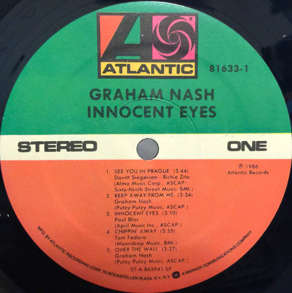 Graham Nash – Innocent Eyes LP vinyl record, image 6 of 9