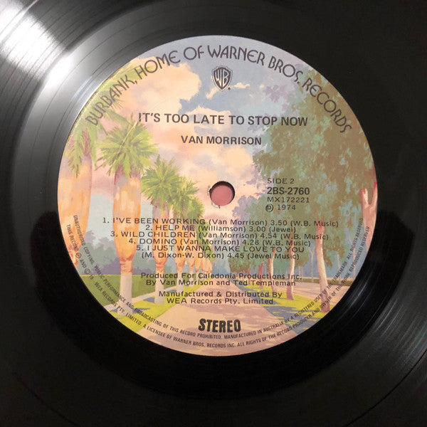 Van Morrison – It's Too Late To Stop Now (2xLP) LP vinyl record, image 6 of 8