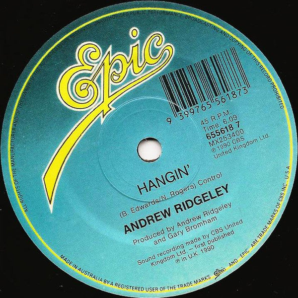 Andrew Ridgeley – Shake 7" vinyl record, image 4 of 4
