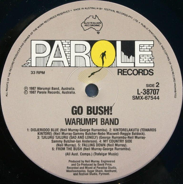 Warumpi Band – Go Bush! LP vinyl record, image 4 of 4