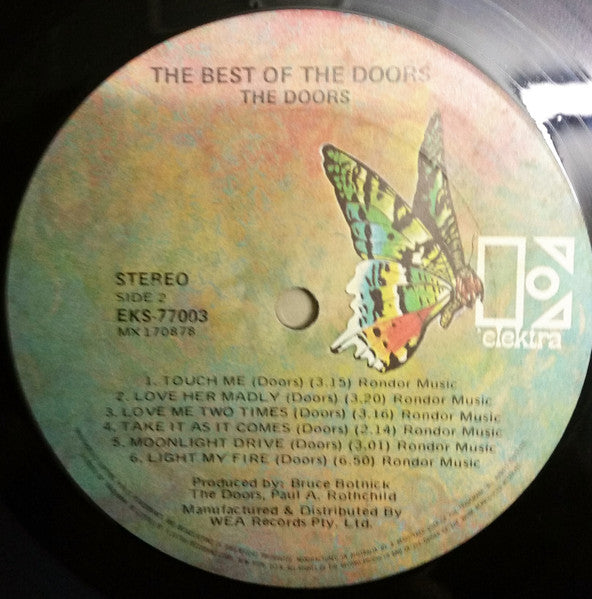 The Doors – The Best Of Doors LP vinyl record, image 4 of 4