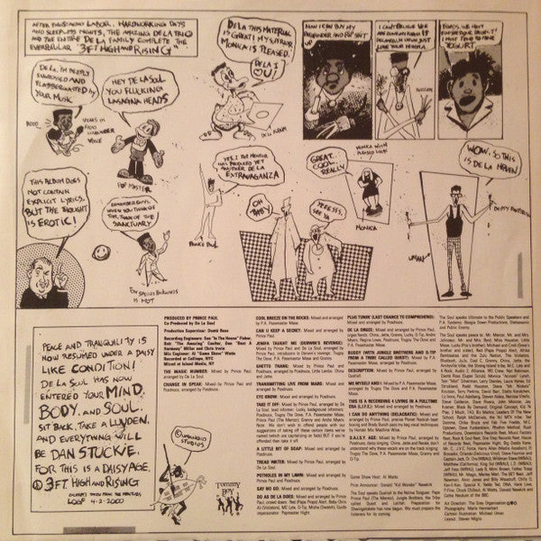 De La Soul – 3 Feet High And Rising LP vinyl record, image 6 of 6