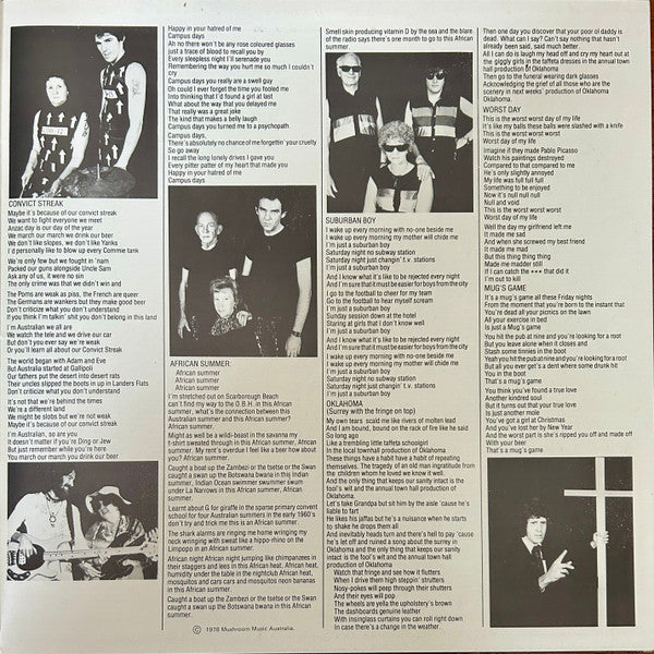 Dave Warner's From The Suburbs – Mug's Game LP vinyl record, image 4 of 9