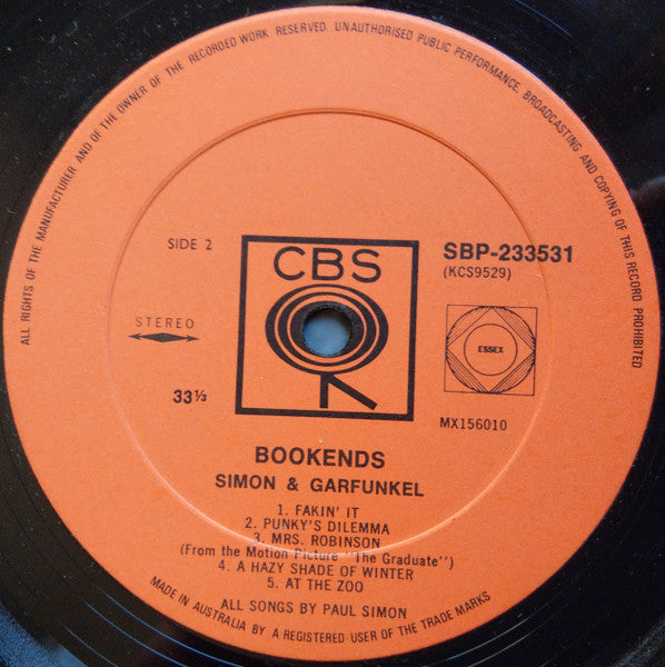 Simon & Garfunkel – Bookends LP vinyl record, image 4 of 4