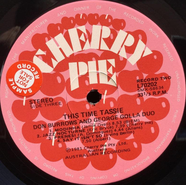 Don Burrows•George Golla Duo – This Time Tassie (2xLP) LP vinyl record, image 5 of 6