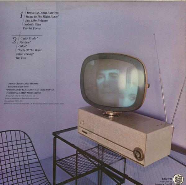 Elton John – The Fox LP vinyl record, image 2 of 6