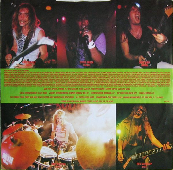 Exodus – Fabulous Disaster LP vinyl record, image 6 of 9