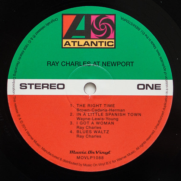 Ray Charles – Ray Charles At Newport LP vinyl record, image 3 of 4